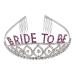 Lux Accessories Wedding Event Luxury Hair Headpiece SilverBride To Be Bridal Shower Tiara Headband