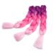 Buy 24 Synthetic Hair Extensions - Purple & Pinkish Red Crochet Braids for Stunning Hairstyles - Buy Online on GoSupps.com