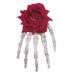 Skeleton Hands Hair Clip Halloween Rose Skull Barrette Zombie Punk Rock Hair Clip for Women Girls (15x8. 5cm) for Halloween Costumes