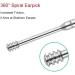 Stainless Steel Ear Wax Removal Kit - 9Pcs Set for Adults & Kids - Buy Online on GoSupps.com