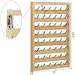 Haitral 48-Spool Sewing Thread Rack Wall-Mounted Organizer with Hanging Hooks - Wooden Thread Holder for Sewing, Quilting, Jewelry, Embroidery - Buy Online on GoSupps.com
