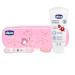 Chicco Oral Set: Pink Toothbrush & Strawberry Fluoride Toothpaste for Kids - Shop Internationally! - Buy Online on GoSupps.com