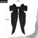 Black Hair Bow Black Bow Hair Clip for Women Solid Color Bow Hair Clips with Long Ribbon French Black Bow Hair Clip Soft Satin Silky Hair Bows Cute Gifts for Women Girls - Buy Online on GoSupps.com