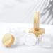 6-Piece Frosted Glass Cosmetic Container Set | Refillable Clear Jars for Creams & Lotions - Ideal for Cosmetics Storage - Buy Online on GoSupps.com