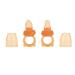 Fresh Fruit Feeder Pacifier for Toddlers | Soft Silicone Dental Relief & Anti-Losing Design - 2 Pieces - Buy Online on GoSupps.com