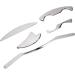Verdant Touch Stainless Steel Gua Sha Massage Tool Set - 5 Pieces for Muscle Pain Relief & Body Wellness - Buy Online on GoSupps.com