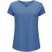 Shop Women's Genetic T-Shirt with Winged Sleeves - Casual Summer V-Neck Tank Top in White & Blue - Buy Online on GoSupps.com