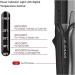 Hair Crimper Professional Crimping Iron and Straighter with Heat Resistant Glove Adjustable Temperature Dual Voltage 4 Interchangeable Ceramic Plates (Black) - Buy Online on GoSupps.com