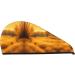 Autumn Golden Grass Coral Velvet Dry Hair Cap - Anti Frizz for Curly Long & Thick Hair - International Shipping Available - Buy Online on GoSupps.com