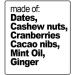 No Bar Cacao & Cranberry - 100% Organic Fruits & Nuts & Seeds Super Food Bars - Raw - Dairy Free - Box of 20 - Buy Online on GoSupps.com