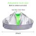 Waterproof Hair Cutting Cape - Salon Barber Cape for Men and Women - Hairdresser Gown Apron - Silver&Green - Buy Online on GoSupps.com