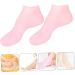 FRCOLOR 2 Pairs Sock Moisturizing Foot Gel Spa Stocking Gel Booties Feet Lotion Silicone Gel Half Moon Pillow Black Rejuvenate Foot Lotion Skin Natural Miss High Heel Pink Sebs - Buy Online on GoSupps.com