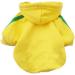 Ducomi Cotton Hood Dogs Sweatshirt | XS Monochrome Dog Sweater | Warm Clothes for All Breeds & Sizes | Shop Internationally - Yellow - Buy Online on GoSupps.com