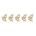 FEIlei 5Pcs Zircon Nail Art Rhinestones Crystal Gems for Nail Decor Rings Earrings DIY