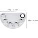 2ensembles Stainless Steel Color Palettes Makeup Tools Cosmetic Palettes for Mixing Foundation Lipstick Concealer Paint Etc - Buy Online on GoSupps.com