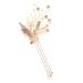 Minkissy Chinese Tassel Hair Forks Hollow Leaves Hairpin Vintage Tassel Hair Pin Japanese Style Pearl Hair Clips Headdress for Women Girls Christmas Cosplay Hanfu Accessory
