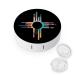 Cross Symbol Contact Lens Case Travel Portable Travel Contact Lens Box with Mirror