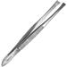 Premium Stainless Steel Hair Plucking Tweezers - 9.5 cm with Grooved Grip & 3 mm Tip - Ideal for Precision Hair Removal - Buy Online on GoSupps.com