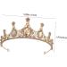 Beatifufu Crown Bridal Hair Accessories Wedding Hair Accessories Rhinestone Hair Accessories 15X15CM Golden - Buy Online on GoSupps.com
