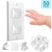 HiCanwn 50 Pack Outlet Covers Baby Proofing Plug Covers Child Proof Electrical Protector Safety Socket Covers Electric Outlet Pulg Covers for Baby Child White - Buy Online on GoSupps.com