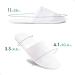 Aillsa10 Pairs White Disposable Closed Toe Slippers for Spa, Hotel, Travel & Party Guest - Buy Online on GoSupps.com