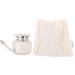 SteloKleen Stainless Steel Neti Pot Kit with Pure Salt - Unbreakable Pot & Leak Plug Nose Tip for Improved Nasal Health | HealthAndYoga - Buy Online on GoSupps.com