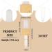Benecreat 10 Set Glass Eye Droppers for Essential Oils - 5ml Pipettes with Rotating Lid & Wood Grain Design - Perfect for Oil Bottles - Buy Online on GoSupps.com