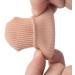 Soft Silicone Toe Protectors - 4pcs Fabric Sleeve Cushions for Blisters, Calluses, Fingers - Light Brown - Buy Online on GoSupps.com