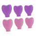 6pcs Makeup Brush Dust Cover Silicone Cosmetic Brush Word Hair Clips Lipstick Brush Cover Makeup Protective Cover Beauty Makeup Bags Holder Headgear Make up Travel