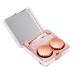 TOPINCN Contact Lens Case Mini Travel Portable Marble Surface Square Contact Lens Case Rose Gold Rose Gold