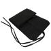 Beaupretty make-up brush roller case nylon make-up brush roll up fall make-up with brush organizer trvel pocket-laptop bag cosmetics bag make-up brush storage pouch (black) 53x2cm black