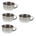 minkissy 4 Pieces Shaving Soap Bowl Wooden Travel Stainless Steel Beard