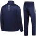 PUMPITU Men's Casual Athletic Tracksuit Set - Navy+Gray, X-Large - Buy Online on GoSupps.com