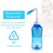 Water Pulse Nasal Shower - 300ml Neti Pot with 10 Salt Packets & Thermometer | BPA Free Sinus Flushing for Adults & Kids - Buy Online on GoSupps.com