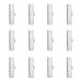 PH PandaHall 100pcs Stainless Steel Ribbon Ends Clamps Crimp End Cord Ends Clasp Bookmark Pinch for Earring Cord Crafts Jewelry Making 5.5x25x7mm