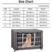 Durable Double Door Dog Crate Cover - Ventilated Polyester Cloth Cover for Wire Crates - XS 25 Grey - Buy Online on GoSupps.com