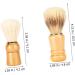 PopetPop 2-Pack Handmade Razor Brush with Stand - Premium Wooden Shaving & Hair Care Tools from Brazil - Buy Online on GoSupps.com