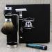 Men's Shaving Kit in Black Set Include Badger Hair Brush De Safety Razor(No Blades) Dual Stand Stainless Steel Made.