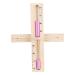 15 Minute Sauna Hourglass Sauna Accessories Set Made of Wooden Hourglass Wall Clock with Rotating Hourglass and Pink Sand