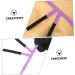 Mipcase Steel Shaper Triangle Measuring Eyebrow Tool Positioning Household Ruler Nose Position Stainless 13.8x7cm Purple - Buy Online on GoSupps.com