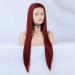 Shop Red Lace Front Wigs | Long Synthetic 150% Density Heat-Resistant 24in Burgundy Lace Wigs - Buy Online on GoSupps.com