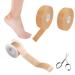 TDDBM Moleskin Blister Foam 2 Rolls, Heel Sticker Silicone Gel Tape Protector 1 Roll, for feet blisters Prevention,with a Folding Scissors,Valentine's Day Gift for her