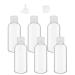 6 pieces of travel bottle set and 2 x funnel 100ml plastic bottle Transparent cosmetic flasher suitable for cosmetics camping travel accessories shampoo lotion
