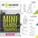 FIT BALANCED Miniband Workouts card set with over 40 exercises (+ online video for each exercise) and workout ideas
