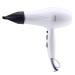 Professional Hair Dryer Salon Hairdryers 1600W with 2 Nozzles Lightweight Power Blow Dryer Fast Dry 2 Speed 3 Heat Cool Shot Setting Long Cable DC Motor Fast Drying Time and Frizz Free Shine White