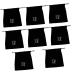 Baluue 8 Pcs Hair Dryer Storage Bag Compact Hair Dryer Storage Pouch Hair Blower Wig Bags Black Flannel