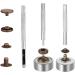 Metal Snap Fastener Kit with Fixing Tools - 4 Color Clothing Snaps for Leather Jacket, Jeans, Bags & Bracelets - Buy Online on GoSupps.com