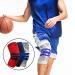 Knee Brace Compression Sleeve - Support for Arthritis Running Basketball | Side Spring & Silicone Pad - XXL (Black-Blue - Buy Online on GoSupps.com