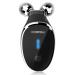 Microcurrent-Facial-Device 5-in-1 Microcurrent Multifunctional Facial Massager Face Roller Face Massager for Skin Care Glossy Black