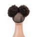 Kids Hair Puff 4 Inch Drawstring Ponytail Pack of 2 - Natural Black Afro Puff for Black Women and Kids - Human Hair Mini Afro Puffs - Buy Online on GoSupps.com